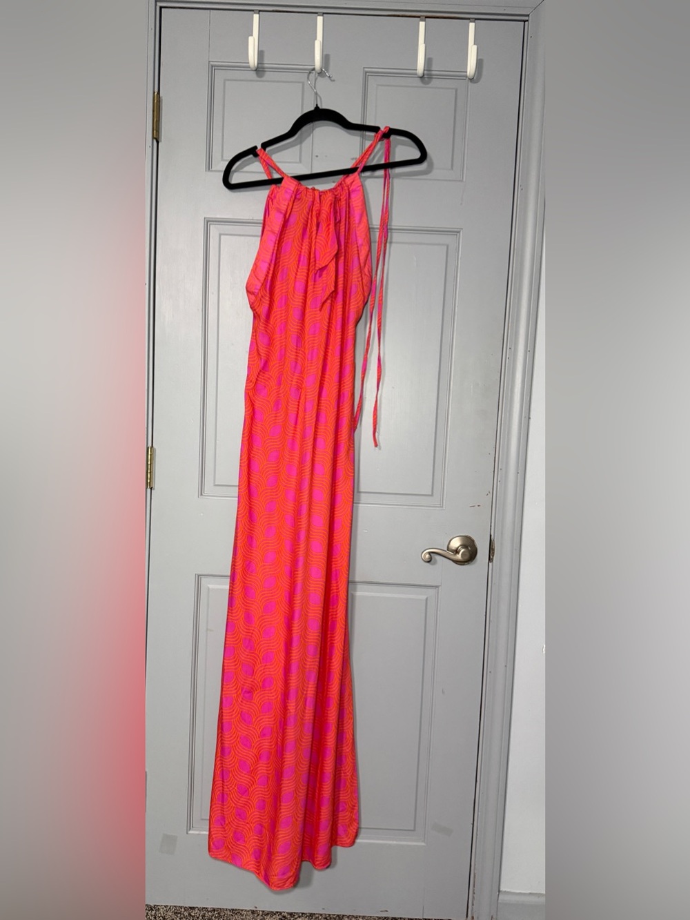 escapada Pink and Orange Maxi Dress